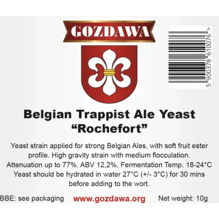 Gozdawa „Rochefort” Trappist Ale 10 g