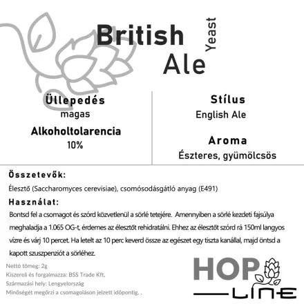 Brewline British Ale 2 g