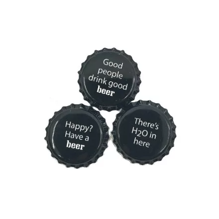 Zamyki do butelek 100 szt. – z nadrukiem