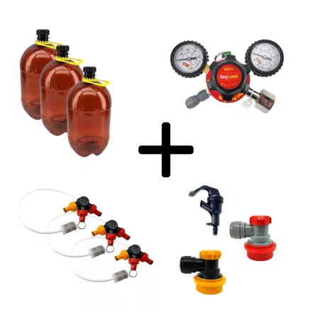 3x4 l Polykeg Zestaw startowy Sodastream – bez butli CO2