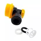 Kegland ball lock + szybkozłącze 8 mm (5/16") – strona piwa (czarno-żółte)