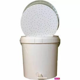   30-litrowy ZESTAW FILTRACYJNY – wiadro z nasadką filtrującą + wiadro z kranikiem