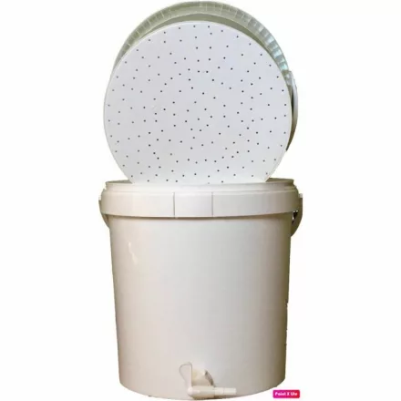 30-litrowy ZESTAW FILTRACYJNY – wiadro z nasadką filtrującą + wiadro z kranikiem