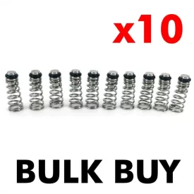 10 x zawór Ball Lock + sprężyna (pakiet rodzinny)
