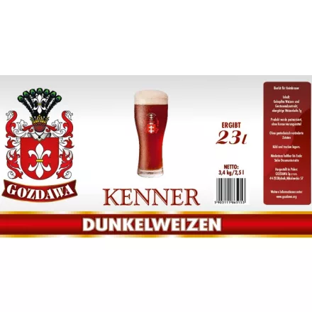 Zestaw Gozdawa Expert Dunkelweizen 23 l