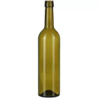 Butelka na wino Bordoi 310 BVS z zakrętką - oliwkowa - WYPRZEDAŻ